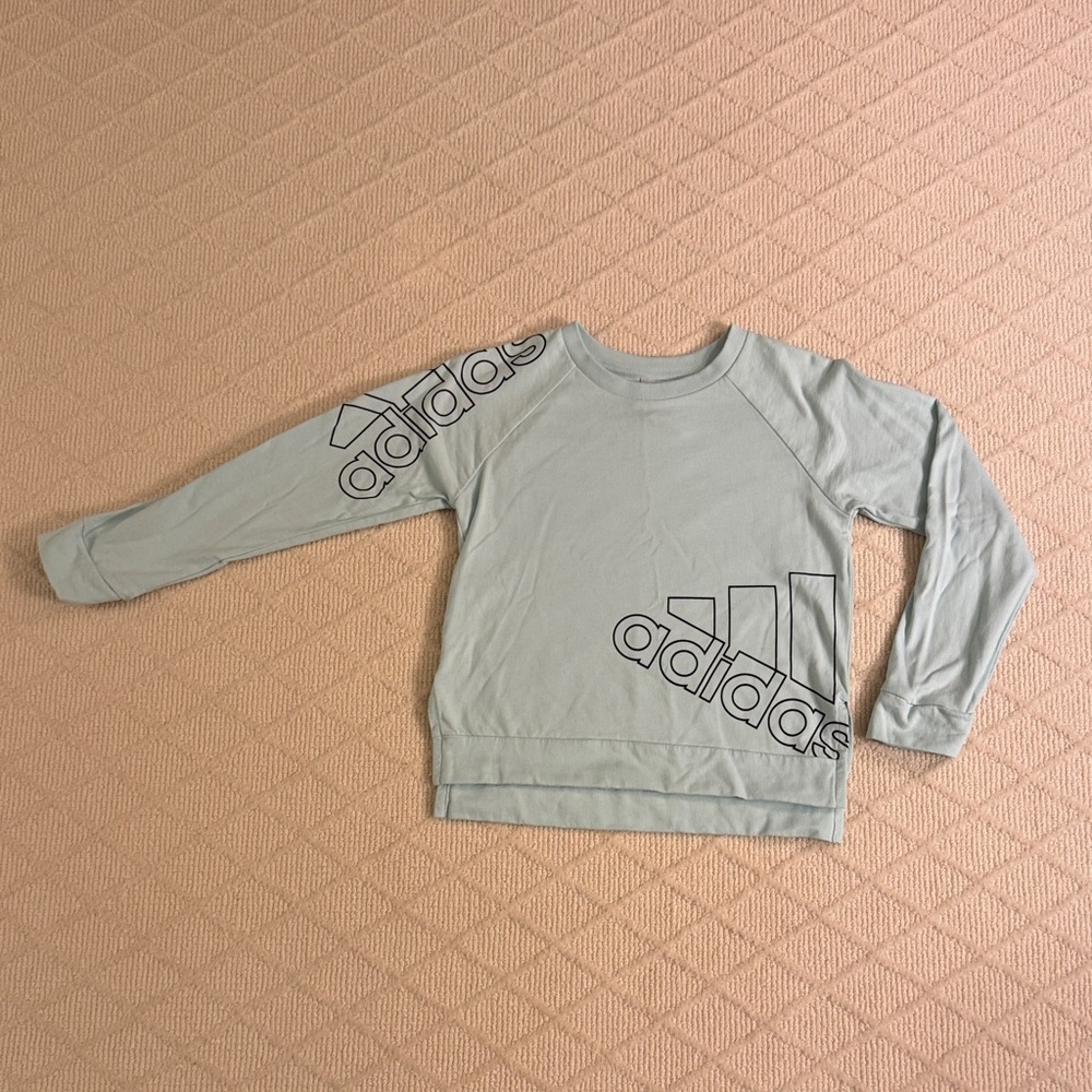Adidas Kids lightweight Sweatshirt - Light minty Green